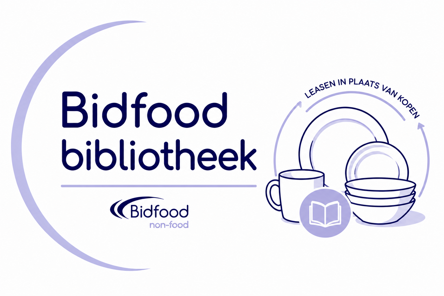 Bidfood Bibliotheek voor lease servies